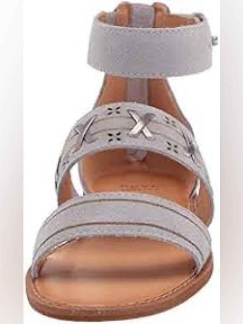 FRYE AND CO. NWOT Gray Suede Ankle-Strap Sandals, Size 8